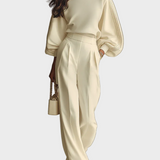 Selena – gerippter Set mit weiten Hosen