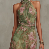 Livia - Elegantes Maxi-Kleid mit Blumenmuster