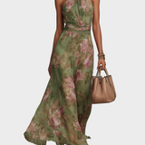 Livia - Elegantes Maxi-Kleid mit Blumenmuster