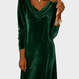 Frosina - Lockeres Samtkleid