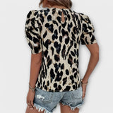 Amelia - Bluse mit Leopardenmuster