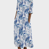 Emma - Lockeres und leichtes Midi-Kleid mit Blumen
