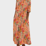 Emma - Lockeres und leichtes Midi-Kleid mit Blumen