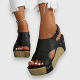 Mia – Vintage Plattform Sandalen