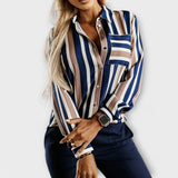 Emily - Blau-weiss gestreifte Bluse