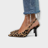Liesbeth - Leoparden-Slingbacks