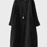 Ella - Midi aus feinem Cord mit lockerer Passform