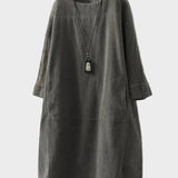 Ella - Midi aus feinem Cord mit lockerer Passform