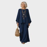 Beata - Elegantes Set aus Leinenbekleidung in zwei Teilen