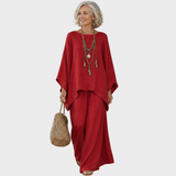 Beata - Elegantes Set aus Leinenbekleidung in zwei Teilen