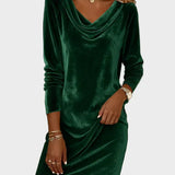 Frosina - Lockeres Samtkleid