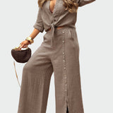 Mia - Damen, moderner, einfarbiger, zweiteiliger Overall