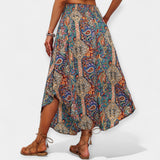 Lucie - Blumen Midirock mit hohem Bund