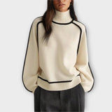 Emilie - Brauner weicher Rollkragenpullover