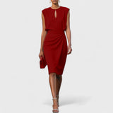 Olena – Elegantes Midi-Wickelkleid