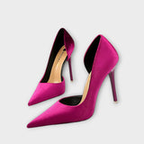 Brunhild - Grüne Samt-Stilettos