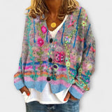 Belle - Bunter Vintage-Strickblazer