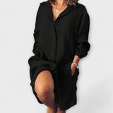 Silvia - Weisses lässiges Longshirt