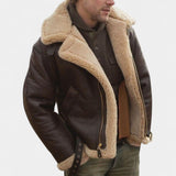 Viktor – Premium-Lederjacke mit Schafswollfutter