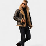 Viktor – Premium-Lederjacke mit Schafswollfutter