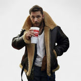 Viktor – Premium-Lederjacke mit Schafswollfutter
