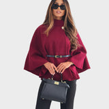 Selviora – Elegante Jacke mit Flügelärmeln und Gürtel