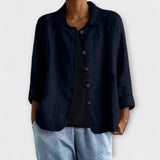 Mira - Altrosa leichte Strickjacke