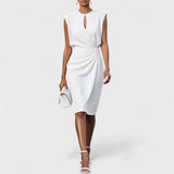 Olena – Elegantes Midi-Wickelkleid
