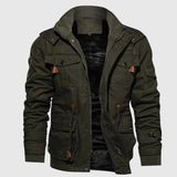 David - Militärjacke mit hohem Kragen und vielen Taschen