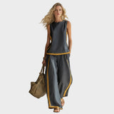 Teresa - Elegantes Set aus Leinenkleidung