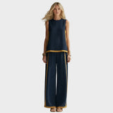 Teresa - Elegantes Set aus Leinenkleidung