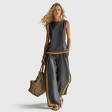 Teresa - Elegantes Set aus Leinenkleidung