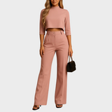 Mareen - Passendes Herbstset mit Top und Hose für Frauen