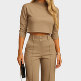 Mareen - Passendes Herbstset mit Top und Hose für Frauen