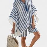 Salomé - Set aus gestreiftem Oberteil und Shorts