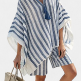 Salomé - Set aus gestreiftem Oberteil und Shorts