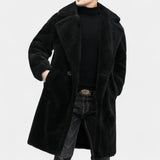 Patrik – Winter Teddy Mantel mit Revers
