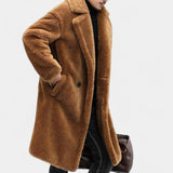 Patrik – Winter Teddy Mantel mit Revers