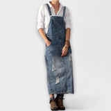 Abigail - Vintage-Jeanslatzhose im Used-Look