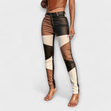 Calliope - Skinny-Hose mit buntem Blockmuster