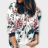 Andreia - Elegante Bomberjacke mit Blumenmuster