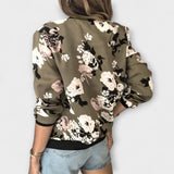 Andreia - Elegante Bomberjacke mit Blumenmuster