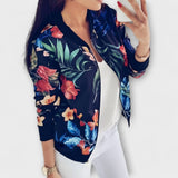 Andreia - Elegante Bomberjacke mit Blumenmuster