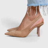 Adelinde - Transparente Spitz-Pumps