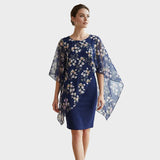 Amalie - Elegantes Kleidungsset mit blumigem Chiffon-Oberteil