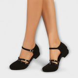 Walburga - Wildleder-Tanzschuhe